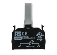 188-1185 RS PRO Light Block, 24V ac/dc, Amber Light