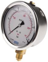 7075597 WIKA G 3/8 Analogue Pressure Gauge 25bar Bottom Entry 100mm Outside Diameter