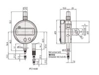 543-782-10 Mitutoyo Imperial, Metric Plunger Digital Indicator, 12.7 mm Measurement Range, 0.01 mm Resolution , ±0.02 mm