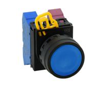 yw1b-m1s Idec YW1B Series Black Momentary Push Button Head, 22mm Cutout, IP67, IP69K
