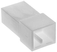 180924 TE Connectivity, FASTIN-FASTON .250 2 Way Nylon Crimp Terminal Housing, 6.35mm Tab Size, Natural