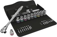 05004081001 Wera 28-Piece Imperial 1/2 in Standard Socket/Bit Set with Ratchet, 6 point; Hex Bit; Phillips Bit; Torx Bit