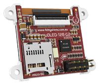 uoled-128-g2 4D Systems 1.5in White Passive matrix OLED Display 128 x 128pixels Matrix Serial Interface