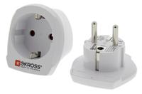 768-2889 SKROSS Australia, China, Europe, Italy, Switzerland, UK, USA to Europe, India Travel Adapter, Rated At 5A