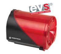 44411075 Werma 444 Series Red Sounder Beacon, 24 V, IP65, Base Mount, Wall Mount, 114dB at 1 Metre