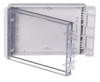 96024245-b-181304-pc-v0-g-7035 Bopla Bocube Series Light Grey Polycarbonate V0 Enclosure, IP66, IP68, IK07, Transparent Lid, 191 x 125 x 40mm