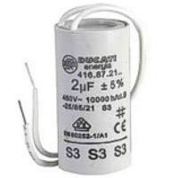 416872106 Ducati Energia 4.16.87 Polypropylene Film Capacitor, 450V ac, ±5%, 2μF, Plug In