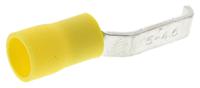 624-1257 RS PRO Hooked Insulated Crimp Blade Terminal 17.2mm Blade Length, 4mm² to 6mm², 12AWG to 10AWG, Yellow