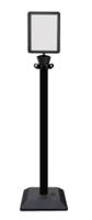 ppca4n Viso Black Plastic Barrier Post