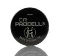pc2025 Duracell Procell CR2025 Button Batteries, 3V, 20mm Diameter, 5 Pack