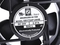 619-6680 RS PRO Axial Fan, 24 V dc, DC Operation, 399.3m³/h, 23W, 970mA Max, 172 x 51mm