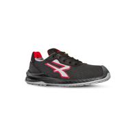0ri21074-43 UPower LISBONA Unisex Black, White Composite Toe Capped Safety Shoes, UK 9, EU 43