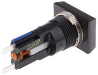 501000-601 Saia-Burgess Illuminated Push Button Switch, Momentary, Panel Mount, 16mm Cutout, SPDT