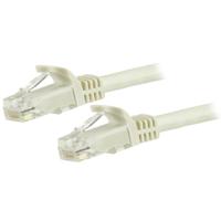 n6patc150cmwh StarTech.com, 1.5m Cat6, White RJ45 to Male RJ45 Male, U/UTP Unshielded, Terminated PVC Sheath