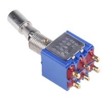 5646adbk2v APEM Toggle Switch, Panel Mount, On-On, DPDT, Solder Lug Terminal, 30V dc