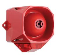 43901055 Werma 439 Series Red Sounder Beacon, 9 → 60 V, IP66, Wall Mount, 105dB at 1 Metre