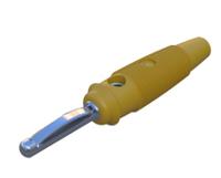 930061103 Hirschmann Test & Measurement Yellow Male Banana Connector, 4 mm Connector, Solder Termination, 30A, 60V dc, Nickel