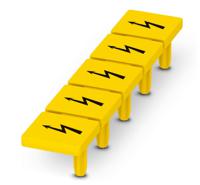 1029030 Phoenix Contact, WS PT 10 Marker Strip for use with  for use with Terminal Blocks