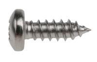 521-614 RS PRO Plain Stainless Steel Pan Head Self Tapping Screw, N°8 x 1/2in Long 13mm Long