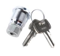 f6e-03-2-455e Euro-Locks a Lowe & Fletcher group Company Camlock, 19mm Panel-to-Tongue, 20.1 x 17.6mm Cutout, Key Unlock