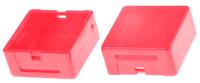 aml51-c10r Indicator Lens Square Style, Red, 15mm Long