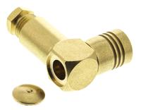 r114165000w Radiall, Plug Cable Mount SMB Connector, 50Ω, Clamp Termination, Right Angle Body