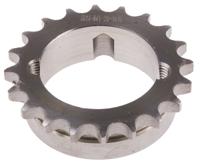 184-167 RS PRO 20 Tooth Taper Bush Sprocket 08B-1 Chain Type