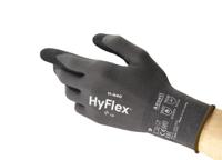 11840110 Ansell HyFlex 11-840 Grey Nylon, Spandex Nylon, Spandex Work Gloves, Size 11, Nitrile Coating