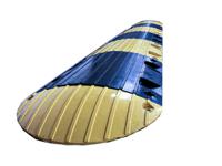 204-1758 RS PRO Rubber Speed Bump, 2.5 m x 500mm x 70 mm, 15km/h Speed Limit