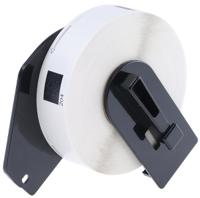 dk-11204 Brother White Black Print Label Roll, 54mm Width, 17mm Height, 400Per Roll Qty