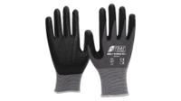 8805-10 NITRAS SAFETY Black, Grey Special Stretch Fabric Work Gloves, Size 6-11
