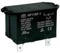 hf116f-1024df-2htfw Hongfa Europe GMBH Flange Mount Power Relay, 24V dc Coil, 25A Switching Current, DPST