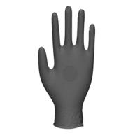 ga0042 Unigloves GA004* Black Powder-Free Nitrile Disposable Gloves, Size S, 100 per Pack