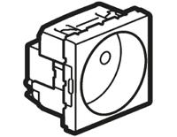 0-771-10 Legrand Mosaïc White 1 Gang Plug Socket, 2 Poles, 16A, French 2P, Indoor Use