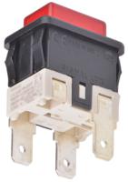 sxl4126h1g00000w Molveno Illuminated Push Button Switch, Latching, Panel Mount, SPST, 125/250V ac