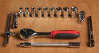 817-9236 RS PRO 55-Piece Metric 1/4 in Standard Socket/Bit Set with Ratchet