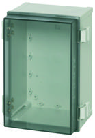 cab-pc-302018-t Fibox CAB Series Polycarbonate Wall Box, IP65, Viewing Window, 300 mm x 200 mm x 180mm