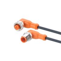 evc169 ifm electronic Male 1 way M12 to Female 1 way M12 Actuator/Sensor Cable, 3.5 m