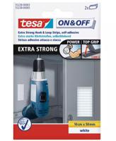 55228-00003-01 Tesa White Hook & Loop Tape, 10cm x 50mm