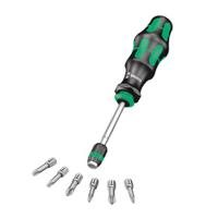 05051021001 Wera Hexagon; Phillips; Pozidriv; Slotted Interchangeable Screwdriver Set, 7-Piece