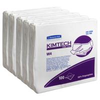7605 KIMTECH Pure W4 Wipers  White Wipes for Clean Environments, Food Industry, Pharmaceutical, Dry Use, Bag of 100, 304