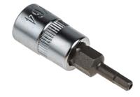 262-0218 RS PRO 6-Piece Imperial 1/4 in Bit Socket Set , Tamperproof Hex Bit