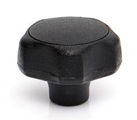 284-5550 RS PRO Black Thermoplastic Multiple Lobes Clamping Knob, M8, Threaded Mount