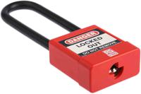 175-1183 RS PRO Red 1-Lock ABS, Steel, PVC Safety Lockout Padlocks, 6mm Shackle, 46mm Attachment
