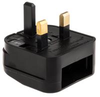ecp-br-5a PowerConnections Europe to UK Mains Connector Converter, Rated At 5A