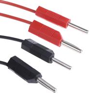 273-9429 RS PRO Test Leads, 4A, 15V, Red/Black, 1m Lead Length