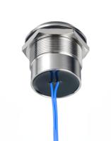 253-8515 RS PRO Red Panel Mount Indicator, 12 → 24V ac/dc, 25mm Mounting Hole Size, Lead Wires Termination, IP67, IP69K