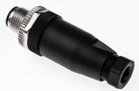 bcc06m4 BALLUFF Circular Connector, 4 Contacts, Cable, M12 Connector, Plug, Male, IP67, BCC06M4 Series