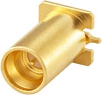 18s107-40ml5 Rosenberger Mini-SMP Series, Plug PCB Mount, 50Ω, Solder Termination, Straight Body