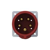 2cma193355r1000 Amphenol Industrial, 2CMA1 IP44 Red Panel Mount 3P+N+E Industrial Power Plug, Rated At 16A, 415 V